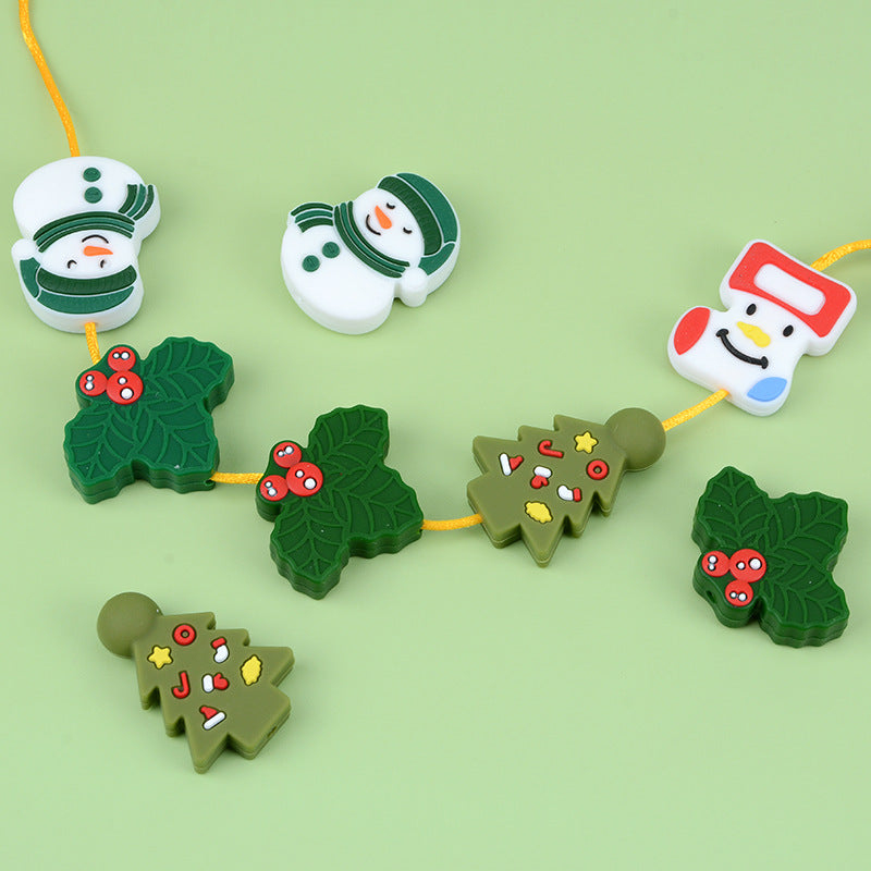 Wholesale 10PCS Christmas Silicone Beads